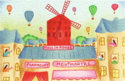 Paris, Le Mouiin Rouge by Valerie Hermant Pricing Limited Edition Print image