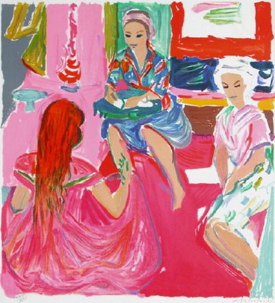 Trois Femmes by Emile Sabouraud Pricing Limited Edition Print image