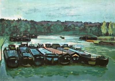 Peniches Sur La Seine by Roger Forissier Pricing Limited Edition Print image