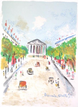 Paris Capitale : La Madeleine by Maurice Utrillo Pricing Limited Edition Print image