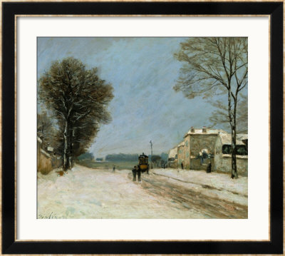 Port-Marly In Winter, 1875 by Alfred Sisley Pricing Limited Edition Print image