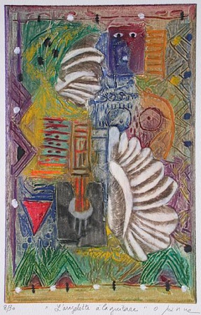 L'angelotte A La Guitare by Osanne Pricing Limited Edition Print image