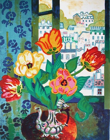 Bouquet De Tuiipes by Guy Charon Pricing Limited Edition Print image