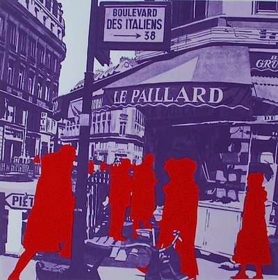 Boulevard Des Itaiiens : Pietons by Gerard Fromanger Pricing Limited Edition Print image