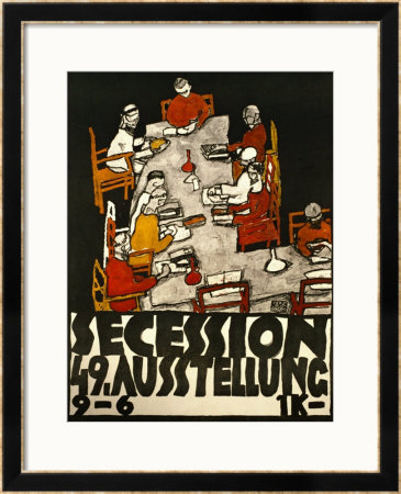 Sezessionsplakat 1918, Poster For The 49Th Secession Exhibition By The Neukunstgruppe, Austria by Egon Schiele Pricing Limited Edition Print image