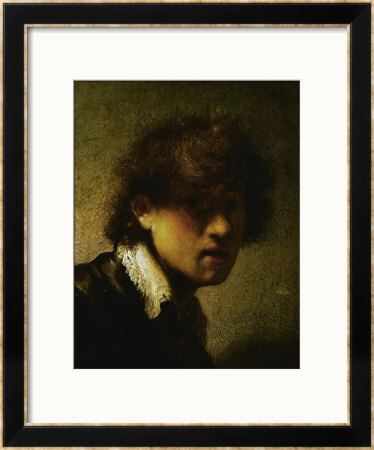 Youthful Self-Portrait by Rembrandt Van Rijn Pricing Limited Edition Print image