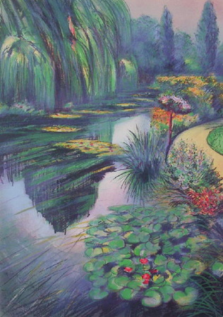 Giverny, Les Nympheas Sur La Riviere by Rolf Rafflewski Pricing Limited Edition Print image