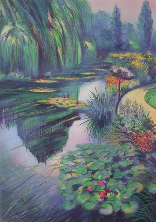 Giverny, Les Nymphéas Sur La Rivière by Rolf Rafflewski Pricing Limited Edition Print image