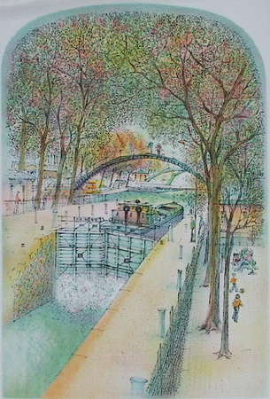 Paris, Canal Saint Martin Ii by Rolf Rafflewski Pricing Limited Edition Print image