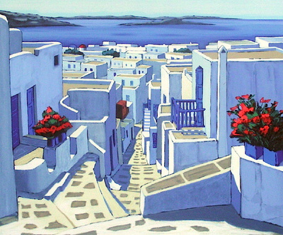 Mykonos : Lumière Du Matin Sur Les Îles by Jean Claude Quilici Pricing Limited Edition Print image