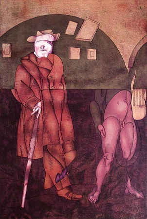 Chiron Enseignant La Lyre A Achille by Valerio Adami Pricing Limited Edition Print image