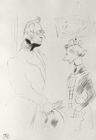 Dessins : La Visite Du Médecin by Henri De Toulouse-Lautrec Pricing Limited Edition Print image