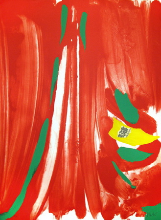 Xian Rouge - Deuxieme Planche by Olivier Debre Pricing Limited Edition Print image