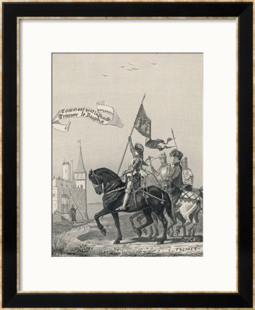 Jeanne D'arc Rides To Meet Charles Vii At Chinon by E. Fremiet Pricing Limited Edition Print image