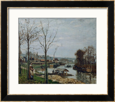 The Wash-House, Port-Marly by Camille Pissarro Pricing Limited Edition Print image