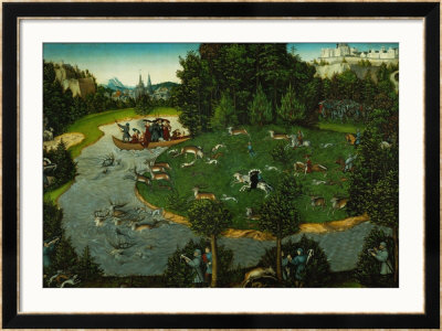 The Staghunt Of Elector Fredrick The Wise Of Saxony by Lucas Cranach The Elder Pricing Limited Edition Print image