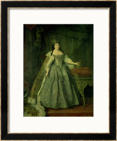 Portrait Of The Empress Anna Ivanovna (1693-1740) 1730 by Louis Caravaque Pricing Limited Edition Print image