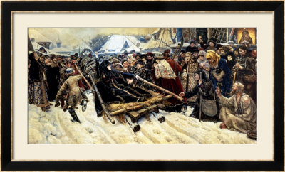 The Execution Of Boyarina Pajaritar Morozova (D.1675) 1887 by Vasilii Ivanovich Surikov Pricing Limited Edition Print image