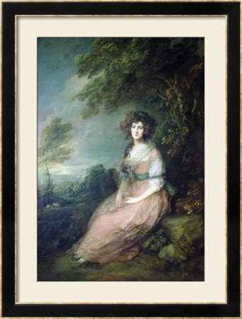 Mrs. Richard Brinsley Sheridan, Circa 1785-6 by Thomas Gainsborough Pricing Limited Edition Print image
