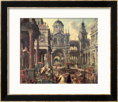 King Solomon And The Queen Of Sheba by Jacob De Vries Pricing Limited Edition Print image