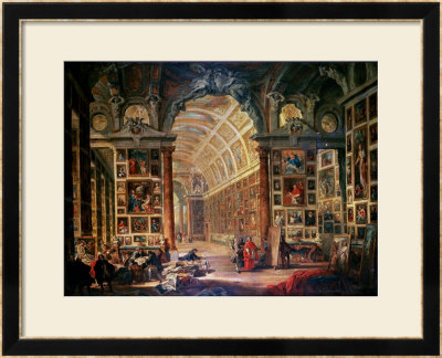 Interior View Of The Colonna Gallery, Rome by Giovanni Paolo Pannini Pricing Limited Edition Print image