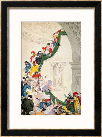 The Exhibition Stare Case, Circa 1800 by Thomas Rowlandson Pricing Limited Edition Print image