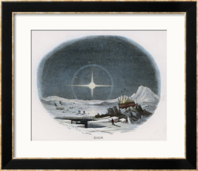 Arctic Scene With Lunar Halo by J.W. Whimper Pricing Limited Edition Print image