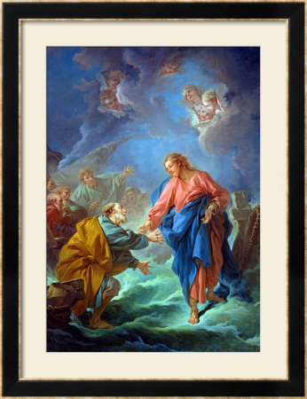 St. Peter Invited To Walk On The Water, 1766 by Francois Boucher Pricing Limited Edition Print image