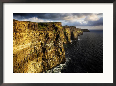 The Cliffs Of Moher In Evening Light, Ireland by David Clapp Pricing Limited Edition Print image
