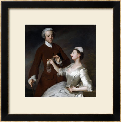 Portrait Of Sir Edward And Lady Turner, 1740 by Allan Ramsay Pricing Limited Edition Print image