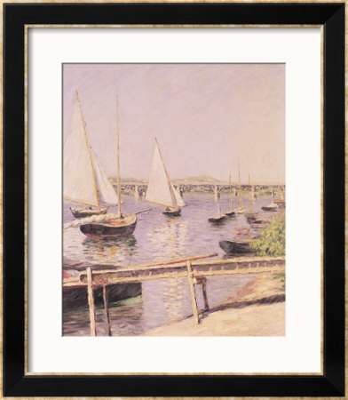 Sailing Boats At Argenteuil, Circa 1888 by Gustave Caillebotte Pricing Limited Edition Print image