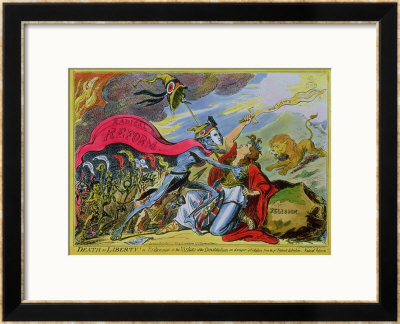 Death Or Liberty! Or, Britannia And The Virtues Of The Constitution In Danger Of Violation by George Cruikshank Pricing Limited Edition Print image