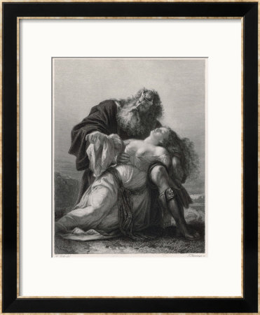 King Lear With The Body Of His Daughter Cordelia by Friedrich Pecht Pricing Limited Edition Print image