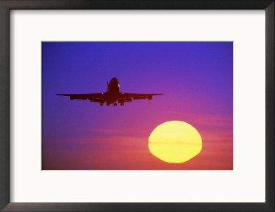 Airplane At Sunset by Mitch Diamond Pricing Limited Edition Print image
