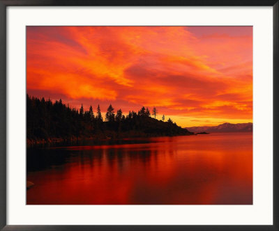 Sunset, Sierra Mountains, Lake Tahoe, Ca by Kyle Krause Pricing Limited Edition Print image