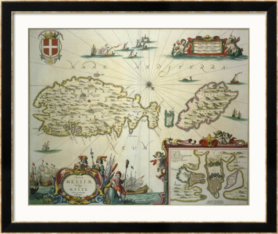 Map Of The Mediterranean Sea by Joan Blaeu Pricing Limited Edition Print image