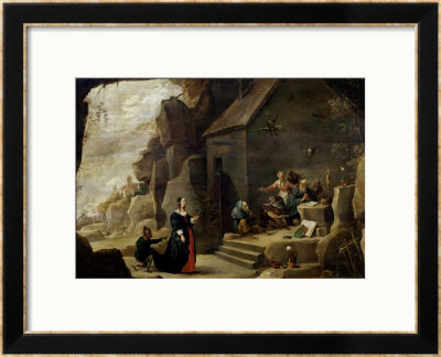 The Temptation Of St. Anthony by David Teniers The Younger Pricing Limited Edition Print image