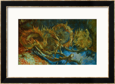 Four Cut Sunflowers, C.1887 by Vincent Van Gogh Pricing Limited Edition Print image