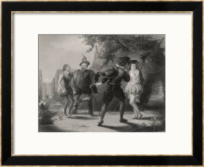 Twelth Night, Viola Disguised As A Youth Finds Herself Called Upon To Fight A Duel by J. Brain Pricing Limited Edition Print image