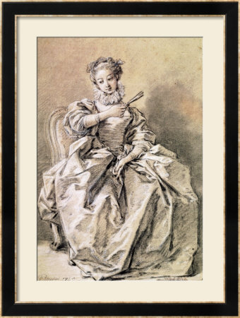 Woman In Spanish Costume by Francois Boucher Pricing Limited Edition Print image