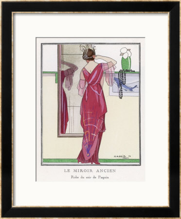Red Tunic Dress By Paquin by Maggie Pricing Limited Edition Print image