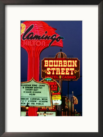 Neon Signs On The Strip, Las Vegas, U.S.A. by Oliver Strewe Pricing Limited Edition Print image