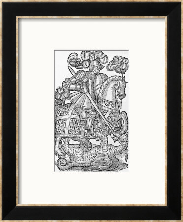 Redcrosse Knight Slaying The Dragon by Edmund Spenser Pricing Limited Edition Print image