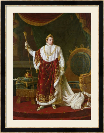 Portrait Of Napoleon (1769-1821) In His Coronation Robes, 1811 by Robert Lefevre Pricing Limited Edition Print image