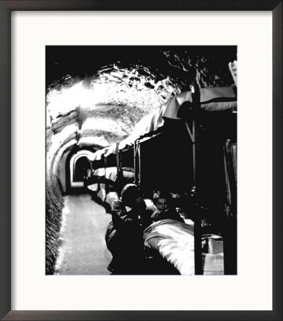 London Underground Tunnels With Bunk Beds, Wwii by Toni Frissell Pricing Limited Edition Print image