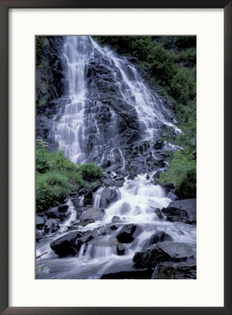 Horsetail Falls In Keystone Canyon, Chugach Mountains, Alaska, Usa by Paul Souders Pricing Limited Edition Print image