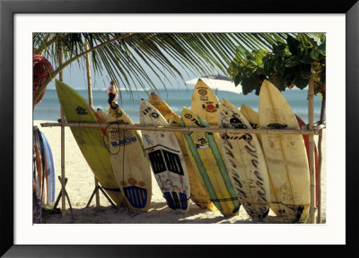 Surfboards On Tropical Beach, Bali by Jacob Halaska Pricing Limited Edition Print image