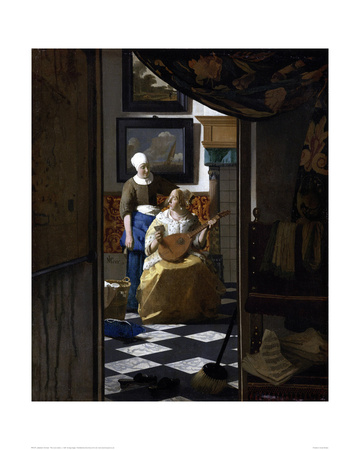 The Love Letter by Johannes Vermeer Pricing Limited Edition Print image