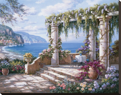 Floral Patio Ii by Sung Kim Pricing Limited Edition Print image