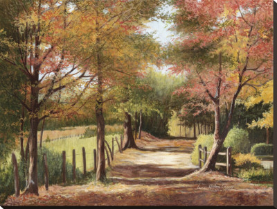 Autumn Country Road by Lene Alston Casey Pricing Limited Edition Print image